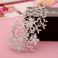 Wholesale Hot Diamonds Bridal Clips Tiaras Hair Accessories Women Evening parom Head Pieces Clips Alloy Stunning WWL