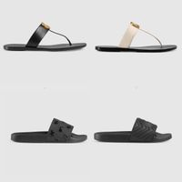 Wholesale 2021 Fashion slipper Men Women Sandals Designer Shoes Luxury Slide Summer Wide Flat Slippery Slideshow Flip Flop Flower Box Size