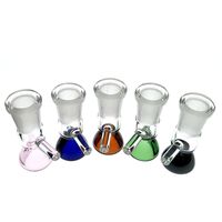 Wholesale Oil rig shape smoke accessories mm female joint glass bowl for hookah shisha more color to choose