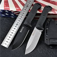 Wholesale KB BK2 Hot sales Fixed Knife D2 Stainless Steel Camping Pocket knives Kageki handle tactical Utility EDC Tools with Kydex