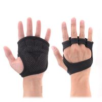 Wholesale Wrist Support Gym Fitness Gloves Bodybuilding Hand Palm Protector Workout Power Weight Lifting Training Dumbbell Grips Pads