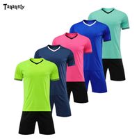 Wholesale 2021 New Men Football Jerseys Soccer Shirts Sets Youth Club Team Football Training Uniforms Suit Child Sport Clothes Customize