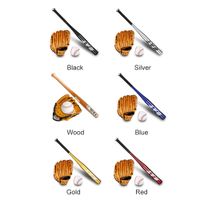 Wholesale 25 Inch Children Baseball Bat Set in Our Youth Student Softball Full Sets Bats Gloves Ball Three In One Kids Sports Equipment