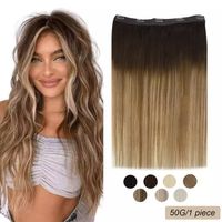 Wholesale Ugeat Clip in Hair Extensions Remy Human Hair One Piece Clip in Hair G Head Balayage Clip in Human Extensions