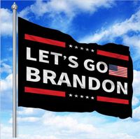 Wholesale Let s Go Brandon x5ft Flags Outdoor Indoor Banners cm Polyester Vivid Color With Two Brass Grommets DHL fast
