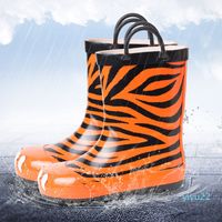 Wholesale New Fashion Tiger Childrens Shoes PVC Rubber Kids Baby Cartoon Shoes Childrens Water Shoes Waterproof Rain Boots