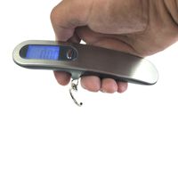 Wholesale 50KG Handled Digital Weighing Steelyard Mini luggage Scale for Fishing Travel Suitcase Electronic Hanging Hook Kitchen Tool Manual Weighers