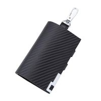 Wholesale Wallets Keychain Wallet Multifunction Key Case Card Fashion Gift Purse Business Holder Solid Men PU Leather Simple Carrying