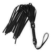 Wholesale Flirting Black Leather Whips Bdsm Spanking Flogger Tassel Bondage Restraints Sex Toys For Couples Adult Games