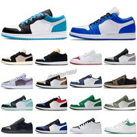 Wholesale men women Tag s Low Basketball Shoes UNC Paris Sneakers jumpman Game Royal Gym Red Banned grey black sail toe GS Tri color washed zz7