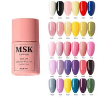Wholesale Nail Gel Msk Color Lead Pink Bottle ML Polish For Baking Art Manicure Semi Permanent UV LED Varnish