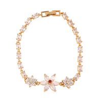 Wholesale Wholale New Fashion Dign Dubai k Gold Plated Zircon Jewelry Bracelet for Women Girls