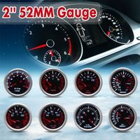 boost psi gauge 2022 - 12V Universal 2'' 52mm LED Turbo Boost BAR PSI Vacuum Water Oil Temp Pressure Tachometer Volt Gauge Car Meter