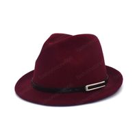 Wholesale Ladies Black Derby Bowler Hat Men Women Fashion Party Formal Fedora Hat
