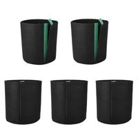 Wholesale Fabric Pots Plant Growth Bag For Transplanting Garden Easy To Transfer Vegetables Potato Self adhesive With Sides Planters