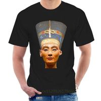 Wholesale Men s T Shirts Brand Cotton Men Basic Tops Queen Nefertiti Ancient Egypt Berlin Bust Statue Egyptian Art Funny T Shirt