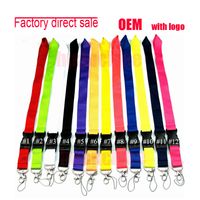 Wholesale Neck Lanyard Clothing Sports Brand Straps for Keychains Keys ID Holder Cell Phone Camera Bags Detachable Lanyards with Quick Release Buckle