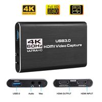 Wholesale 4K HDMI To USB Video Capture Card Dongle P fps HD Video Recorder Grabber For OBS Capturing Game Game Capture Card Live
