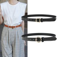 Wholesale Women s simple and versatile jeans Student ins style decorative fashion Korean leather belt
