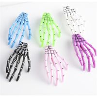 Wholesale Skeleton Claw Skull Hand Hair Clip Hairpin Zombie Punk Horror Bobby Pin Barrette Hair Clips Hair Pins Accessories