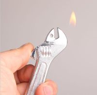Wholesale Newest wrench shaped plastic Butane lighter Flame Gas Cigarette Lighters Big cm length for smoking Tools Accessories