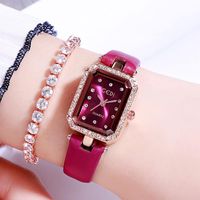 Wholesale Wristwatches Top In Linen Style Wristwatch Woman Exquisite Diamond Vintage Wild Square Belt Women s Watch Modern Lady Watches