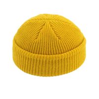 Wholesale Stock Multi color Plain Dye Knitted Custom Woven Winter Blank Short cuff Mini Unisex Fisher Beanie Hat Wholale
