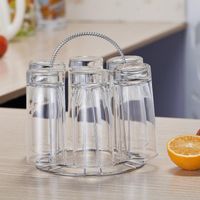 Wholesale Hooks Rails Stainless Steel Cups Mug Glass Stand Holder Drying Shelf Home Kitchen Hanging Drainer Storage Rack Accessories