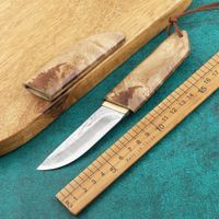 Wholesale VG10 Damascus Steel Fixed Knife Japanese Sword Layers White Shadow Wood Outdoor Camping Folding Series Samurai Style