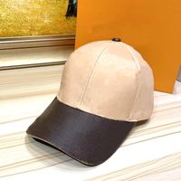 Wholesale Women Casual Hats Designers Caps Hats Mens Fitted Hat Flower Printed Fashion Summer Leather Classic Baseball Cap For Men