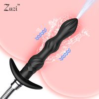 Wholesale vagina anal clean Vibrator Enema Shower Nozzle For Anal Syringe Douche Vagina Cleansing Shower Head Anal Cleane Adult Sex Toy Q0320