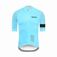 Wholesale Men s Clothes Wear Better Raphaing Rainbow Team Areo Cycling Jersey Short Sleeve Bicycle Clothes Summer MTB Road Bike Shirt H1204