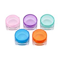 Wholesale Wax Container Food Grade Plastic Boxs g g square bottom Storage Boxes Small Sample Bottle Cosmetic Packaging Box Bottle ZC132