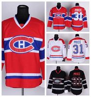 Wholesale Discount New arrived Montreal Canadiens Mens Carey Price white black red embroidered Ice Hockey Jerseys
