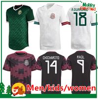 Wholesale 2021 Mexico soccer jersey home away CHICHARITO LOZANO DOS SANTOS football shirt Men Kids kit sets uniforms