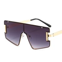 Wholesale 2021 New Collection Luxury Shield Sunglass Men Women Goggle Pc Graduat Lens Gold Frame Digner High End Sunglass