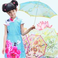 Wholesale Mini Small Umbrella Children Dancing Props Craft Lace Embroidery Umbrella Stage Performance Party Favor Gifts
