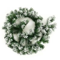 Wholesale Christmas Decorations Ft1 m Artificial Wreath White Falling Snow Rattan Garland Fireplace For DIY Christma Door Wall Party Home Decoration
