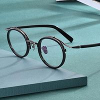 Wholesale Full Rim Acetate Frame Glasses For Man And Woman Japanese Style Fashional Handmade Round Shape Myopia Spectacles Fashion Sunglasses Frames