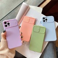 Wholesale Camera Cover Slider Cases For Samsung Galaxy A32 G A52 A72 A12 A51 A71 A S21 Plus S20 FE Silicone Shockproof Lens Protection