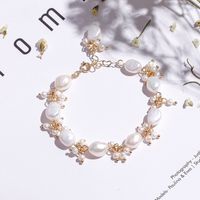 Wholesale Special shaped freshwater pearl bracelet women s special shaped French net red wristband For girls Charms Bracelet Fine Jewelry T2I52293