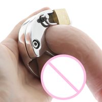 Wholesale CHASTITY TRAINING DEVICE LOCKABLE HEAVY COCK RING stainless steel ball stretch ring penis exercise scrotum ball stretcher