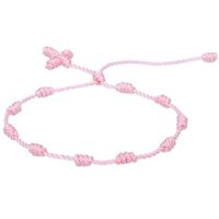 Wholesale Handmade Lucky Cord Braid Rope Rosary Bracelets Nylon String Cross Bracelets MB04 T2