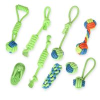 Wholesale Dog Toys Chews Piece Pet Supplies Cotton Rope Toy Molar Teeth Cleaning Outdoor Traning Colorful Bite Combination Set