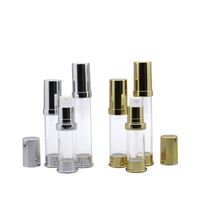 Wholesale Storage Bottles Jars ml Gold Siver Small Airless Spray Cream Sample Plastic Pressure Pump Travel Size Personal Care Cosmetic C3