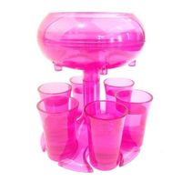 Wholesale Bar Tools S cup with Cups Hanging Holder Stand Rack Acrylic transparent Cocktail Party Get Together Wine Dispenser LJJK250 CVZ7