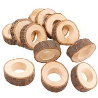 Wholesale Handmade Rustic Wooden Napkin Rings Set Of Vintage Ring Holders For Table Decoration Thanksgiving Dinner Parties