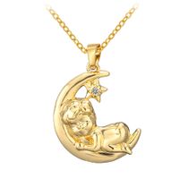Wholesale New Moon Baby Necklace Women s cm Clavicle Gold Necklace