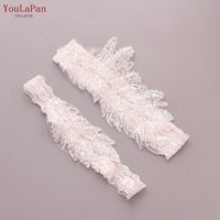 Wholesale Wedding Sashes YouLaPan TH23 Leg Garter Belt Sexy Squin Bridal Thigh Ring For Women female bride