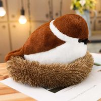 Wholesale Cute Stuffed Birds with Nest Plush Toys Doll H1025